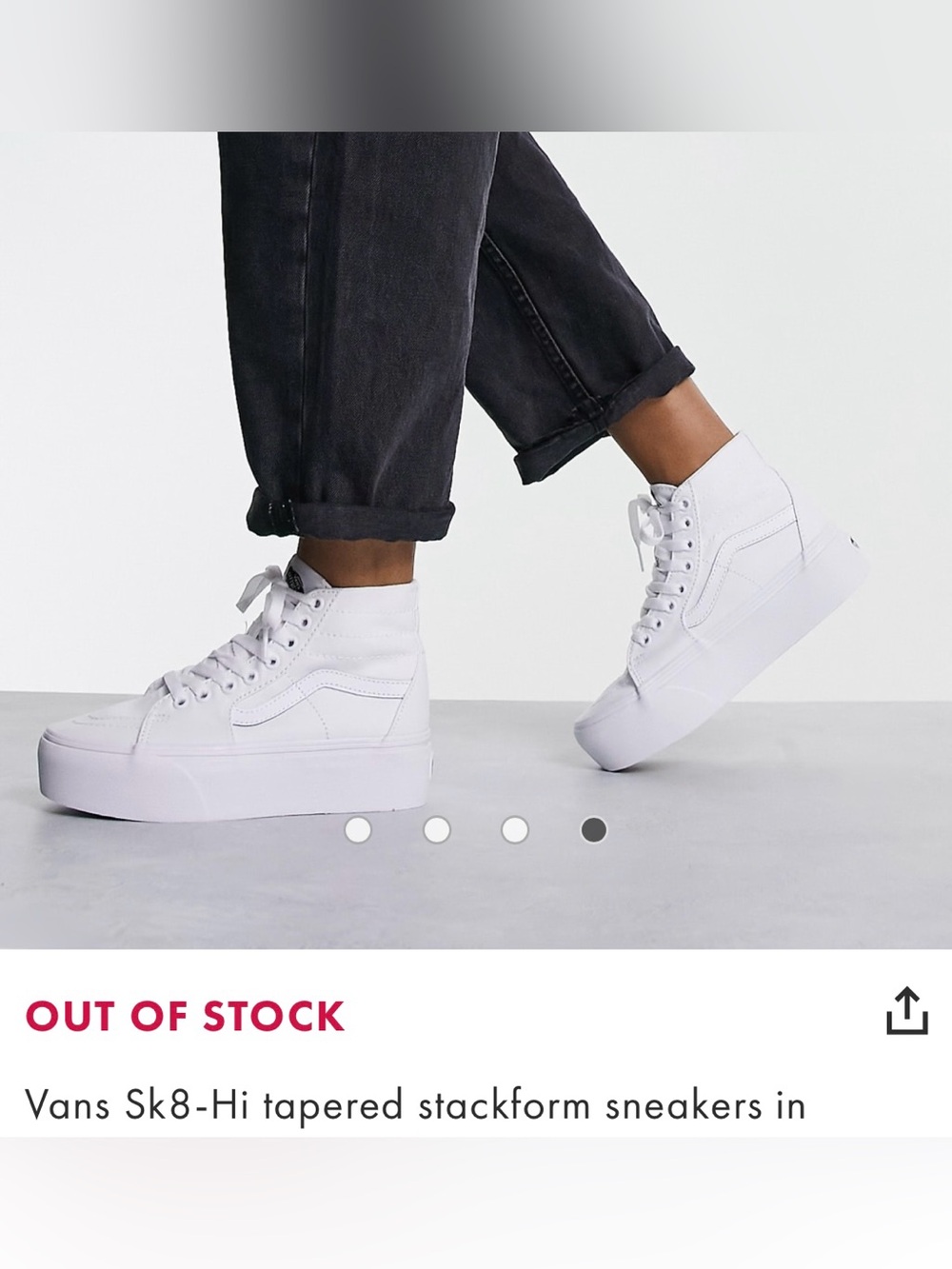 Vans Women's Sk8-Hi Platform Sneakers in White